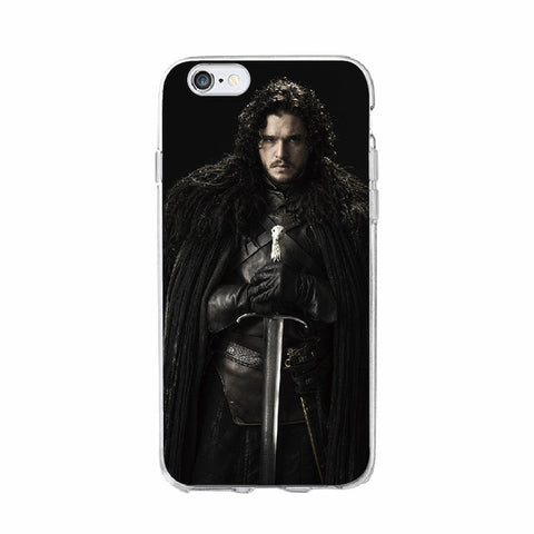 TOMOCOMO For iPhone 7 7Plus 6 6S 6Plus 8 8Plus X 5 5S SE Game Thrones Wolf  Soft TPU Phone Case Cover Coque Fundas For SAMSUNG - Wolfmall
