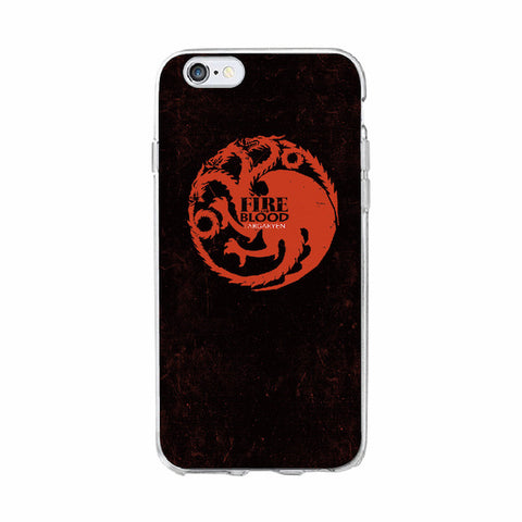 TOMOCOMO For iPhone 7 7Plus 6 6S 6Plus 8 8Plus X 5 5S SE Game Thrones Wolf  Soft TPU Phone Case Cover Coque Fundas For SAMSUNG - Wolfmall
