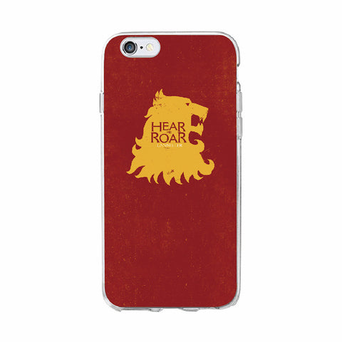 TOMOCOMO For iPhone 7 7Plus 6 6S 6Plus 8 8Plus X 5 5S SE Game Thrones Wolf  Soft TPU Phone Case Cover Coque Fundas For SAMSUNG - Wolfmall