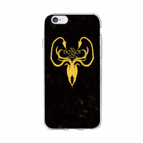 TOMOCOMO For iPhone 7 7Plus 6 6S 6Plus 8 8Plus X 5 5S SE Game Thrones Wolf  Soft TPU Phone Case Cover Coque Fundas For SAMSUNG - Wolfmall