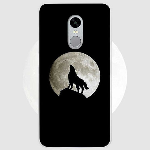 BiNFUL Hot Sale The Wolf Clear Cover Case Coque for Xiaomi Redmi Mi Note 3 3s 4 4A 4X 5 5S 5C 6 Pro - Wolfmall