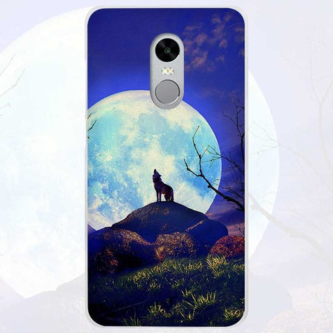 BiNFUL Hot Sale The Wolf Clear Cover Case Coque for Xiaomi Redmi Mi Note 3 3s 4 4A 4X 5 5S 5C 6 Pro - Wolfmall