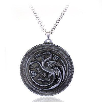 Cosplay Movie Necklaces Game of Thrones Necklace House Stark Winter Coming Vintage Wolf Necklaces Pendants Women Men Jewelry - Wolfmall