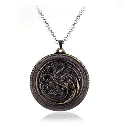 Cosplay Movie Necklaces Game of Thrones Necklace House Stark Winter Coming Vintage Wolf Necklaces Pendants Women Men Jewelry - Wolfmall