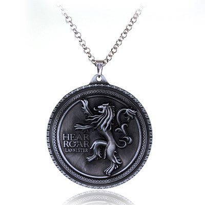 Cosplay Movie Necklaces Game of Thrones Necklace House Stark Winter Coming Vintage Wolf Necklaces Pendants Women Men Jewelry - Wolfmall