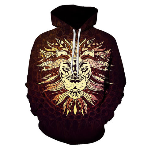 Hot 2018 Sale Brand Wolf Printed Hoodies Men 3D Sweatshirt Quality Plus size Pullover Novelty 6XL Streetwear Male Hooded Jacket - Wolfmall