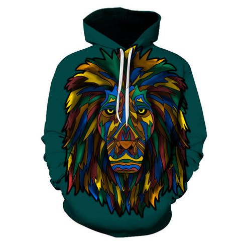 Hot 2018 Sale Brand Wolf Printed Hoodies Men 3D Sweatshirt Quality Plus size Pullover Novelty 6XL Streetwear Male Hooded Jacket - Wolfmall
