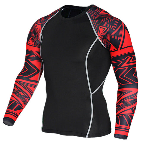 2017 Mens MMA Fitness T Shirts Fashion 3D Teen Wolf Long Sleeve Compression Shirt Bodybuilding Crossfit Brand Clothing Fitness - Wolfmall