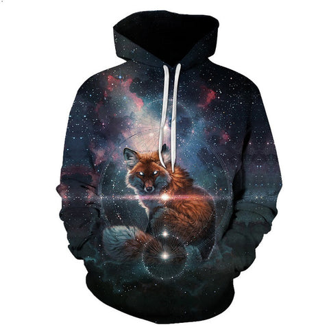 Wolf Printed Hoodies Men 3d Hoodies Brand Sweatshirts Boy Jackets Quality Pullover Fashion Tracksuits Animal Streetwear Out Coat - Wolfmall