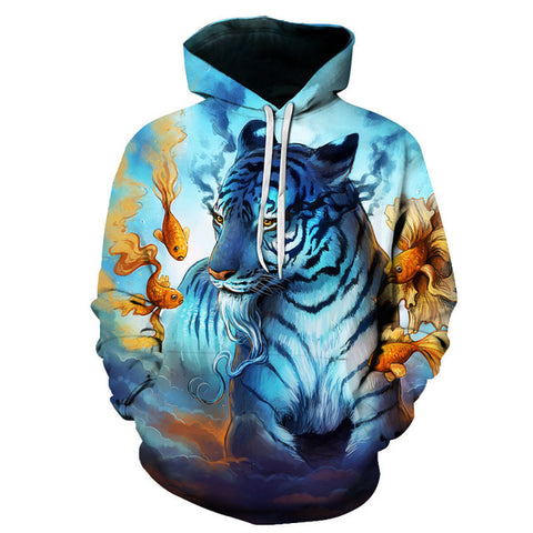 Wolf Printed Hoodies Men 3d Hoodies Brand Sweatshirts Boy Jackets Quality Pullover Fashion Tracksuits Animal Streetwear Out Coat - Wolfmall