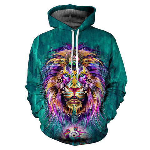 Wolf Printed Hoodies Men 3d Hoodies Brand Sweatshirts Boy Jackets Quality Pullover Fashion Tracksuits Animal Streetwear Out Coat - Wolfmall