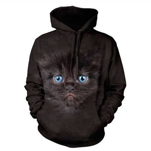 Men Hoodie Sweatshirts Womens Long Sleeve 3D Hoodies Animal Cat Wolf Lion Tiger Print Hip Hop Streetwear Pullover Jacket Hoody - Wolfmall