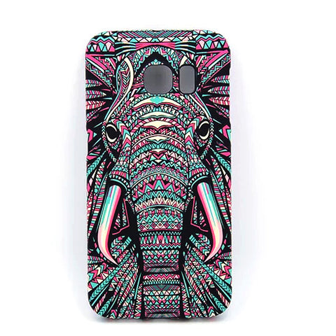 Amazing Jungle Animal Elephant Tiger Wolf Night Glow Slim Phone Case For Samsung Galaxy S6 S6Edge S7 S7Edge S8 S8Plus Cover Capa - Wolfmall