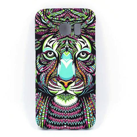 Amazing Jungle Animal Elephant Tiger Wolf Night Glow Slim Phone Case For Samsung Galaxy S6 S6Edge S7 S7Edge S8 S8Plus Cover Capa - Wolfmall