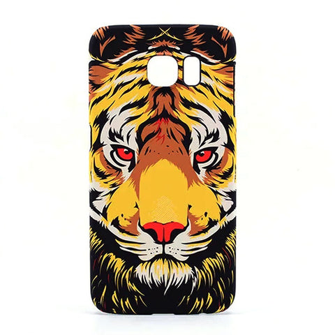 Amazing Jungle Animal Elephant Tiger Wolf Night Glow Slim Phone Case For Samsung Galaxy S6 S6Edge S7 S7Edge S8 S8Plus Cover Capa - Wolfmall