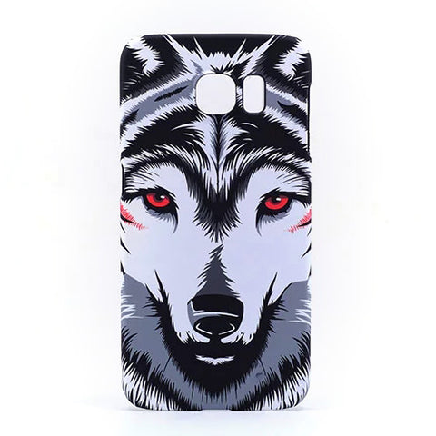 Amazing Jungle Animal Elephant Tiger Wolf Night Glow Slim Phone Case For Samsung Galaxy S6 S6Edge S7 S7Edge S8 S8Plus Cover Capa - Wolfmall