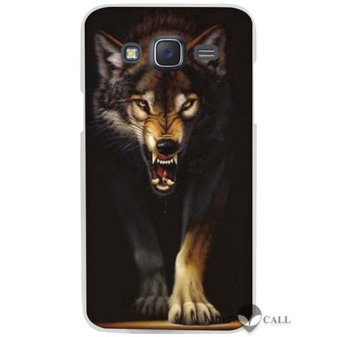 Hot Sale The Wolf Clear Case Cover Coque Shell for Samsung Galaxy J1 J2 J3 J5 J7 2016 2017 Emerge - Wolfmall