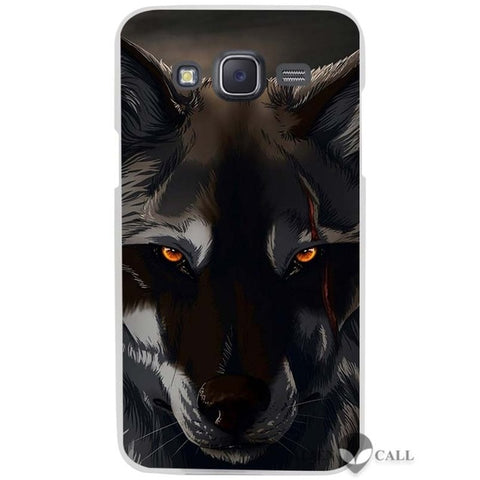 Hot Sale The Wolf Clear Case Cover Coque Shell for Samsung Galaxy J1 J2 J3 J5 J7 2016 2017 Emerge - Wolfmall