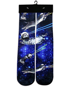 2018 new High Socks 3D printed animal wolf tiger cats long Socks funny harajuku  socks fashion warm brand 3D Sock 1pair - Wolfmall
