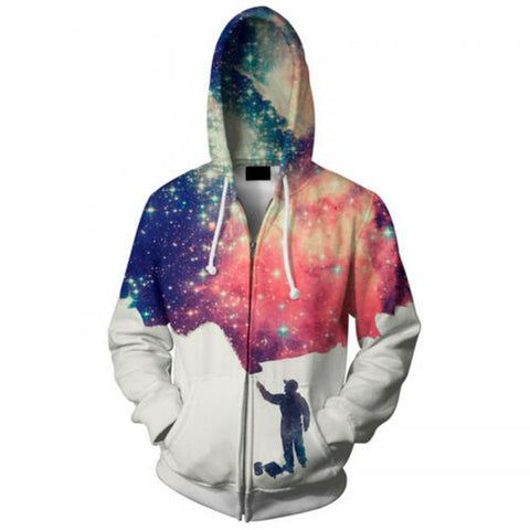 Cloudstyle 2018 3D Animal Print Hoodies Sweatshirts Mens Lion Wolf Fashion Casual Streetwear Jacket Tracksuits Plus Size 5XL - Wolfmall