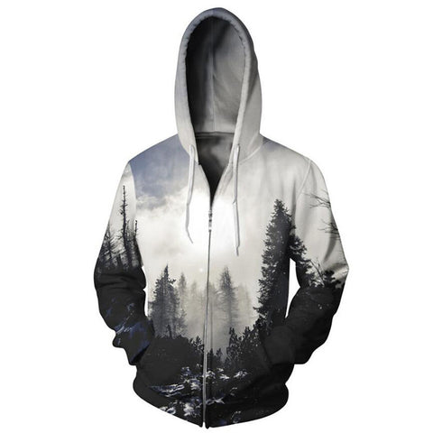 Cloudstyle 2018 3D Animal Print Hoodies Sweatshirts Mens Lion Wolf Fashion Casual Streetwear Jacket Tracksuits Plus Size 5XL - Wolfmall