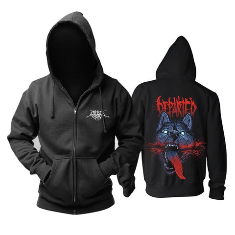 11 designs Zipper Sweatshirt Chelsea Grin Rock Cotton wolf hoodies shell jacket brand punk death heavy metal sudadera fleece - Wolfmall