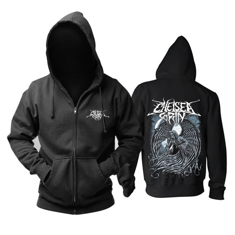 11 designs Zipper Sweatshirt Chelsea Grin Rock Cotton wolf hoodies shell jacket brand punk death heavy metal sudadera fleece - Wolfmall