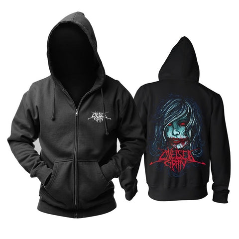 11 designs Zipper Sweatshirt Chelsea Grin Rock Cotton wolf hoodies shell jacket brand punk death heavy metal sudadera fleece - Wolfmall