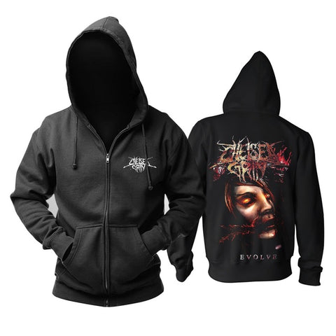 11 designs Zipper Sweatshirt Chelsea Grin Rock Cotton wolf hoodies shell jacket brand punk death heavy metal sudadera fleece - Wolfmall
