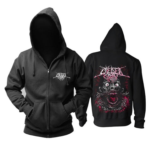 11 designs Zipper Sweatshirt Chelsea Grin Rock Cotton wolf hoodies shell jacket brand punk death heavy metal sudadera fleece - Wolfmall