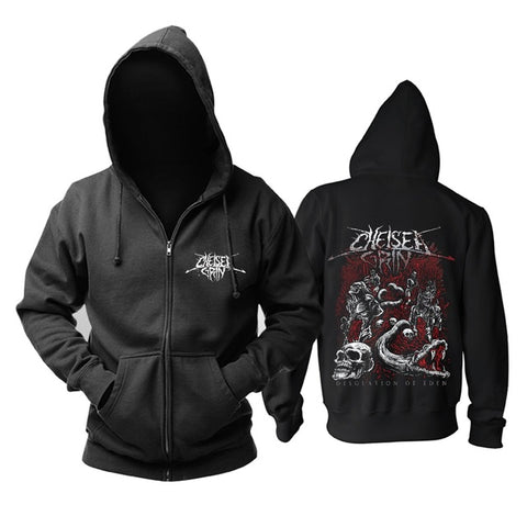 11 designs Zipper Sweatshirt Chelsea Grin Rock Cotton wolf hoodies shell jacket brand punk death heavy metal sudadera fleece - Wolfmall