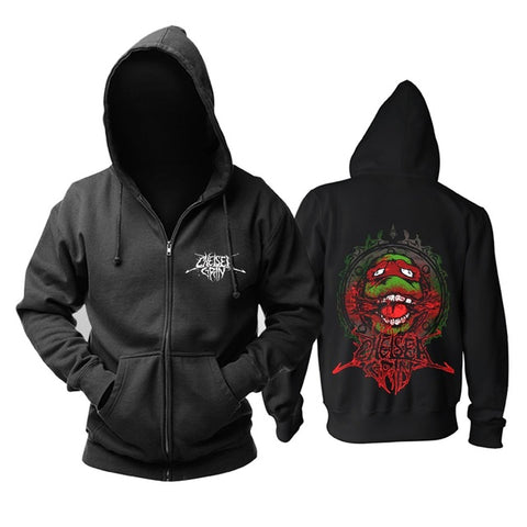11 designs Zipper Sweatshirt Chelsea Grin Rock Cotton wolf hoodies shell jacket brand punk death heavy metal sudadera fleece - Wolfmall