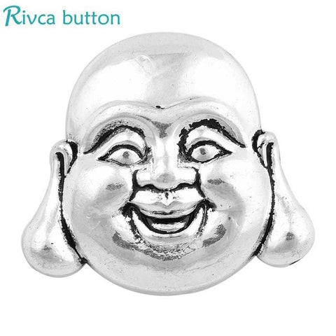Rivca Snap Button Jewelry Newest DIY 18mm lion tiger leopard wolf Snap Button Fit Charm leather alloy fashion Bracelet jewelery - Wolfmall