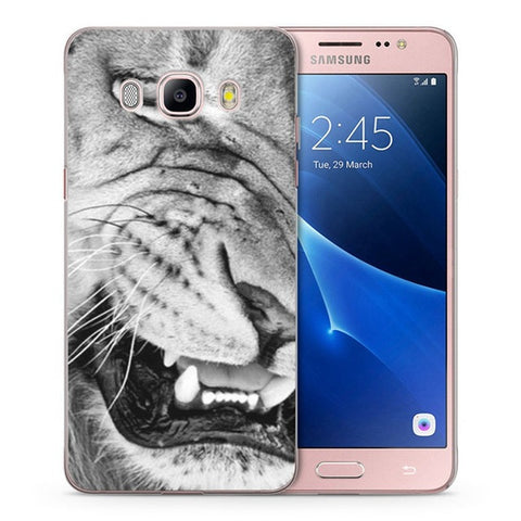 Case For Samsung Galaxy A3 A5 2016 2015 2017 prime J1 J2 J3 J5 J7  G530H S8/plus Note 8 TPU Soft Tiger Wolf Painted Case C045 - Wolfmall