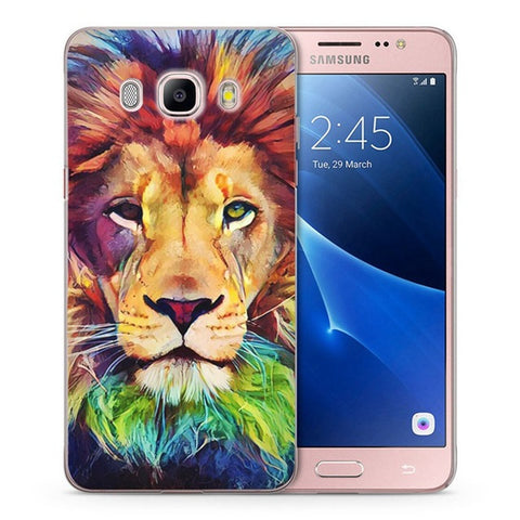 Case For Samsung Galaxy A3 A5 2016 2015 2017 prime J1 J2 J3 J5 J7  G530H S8/plus Note 8 TPU Soft Tiger Wolf Painted Case C045 - Wolfmall