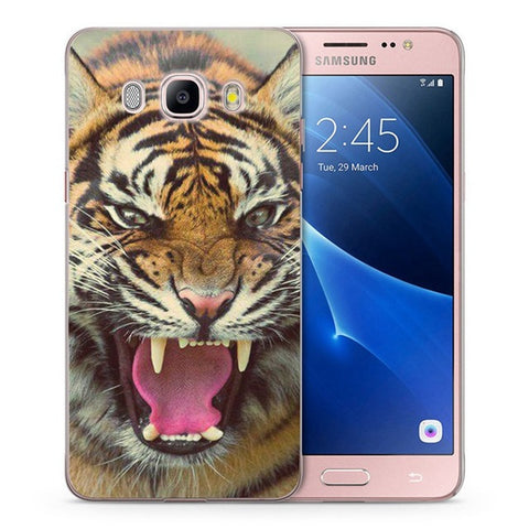 Case For Samsung Galaxy A3 A5 2016 2015 2017 prime J1 J2 J3 J5 J7  G530H S8/plus Note 8 TPU Soft Tiger Wolf Painted Case C045 - Wolfmall