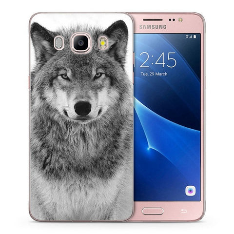 Case For Samsung Galaxy A3 A5 2016 2015 2017 prime J1 J2 J3 J5 J7  G530H S8/plus Note 8 TPU Soft Tiger Wolf Painted Case C045 - Wolfmall