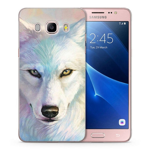 Case For Samsung Galaxy A3 A5 2016 2015 2017 prime J1 J2 J3 J5 J7  G530H S8/plus Note 8 TPU Soft Tiger Wolf Painted Case C045 - Wolfmall