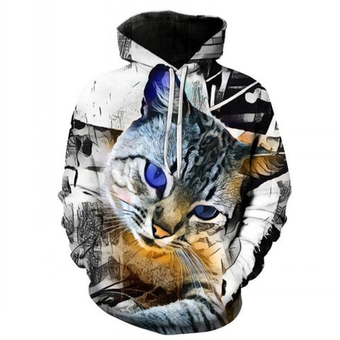 NEW Hot Sale Brand Wolf Printed Hoodies Men 3D Sweatshirt Quality Plus size Pullover Novelty 3XL Streetwear Male Hooded Jacket - Wolfmall