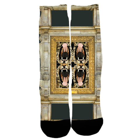 New Design Fashion 3D Ainmal Wolf Printed Socks Casual Men Women Low Cut Ankle Socks Animal Print 3D Harajuku Style Ankle Socks - Wolfmall
