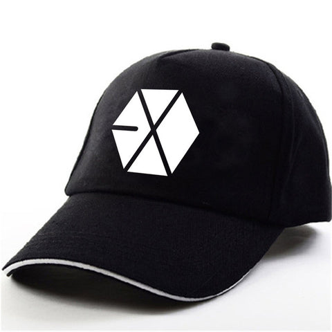 YOUPOP KPOP EXO THE WAR Wolf EXACT EXODUS  Album Baekhyun Chanyeol Black Baseball Cap Hip-hop Cap Men Women Hats - Wolfmall