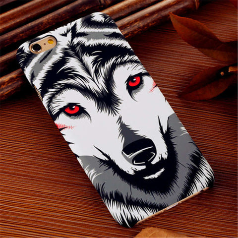 Amazing Aztec Jungle Animal Tiger Wolf Night Light Glow Matte Slim Phone Cases Cover For Samsung Galaxy S6 S7 Edge S8 S8 Plus - Wolfmall