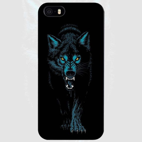 The Wolf Black Plastic Case Cover Shell for iPhone Apple 4 4s 5 5s SE 5c 6 6s 7 Plus - Wolfmall