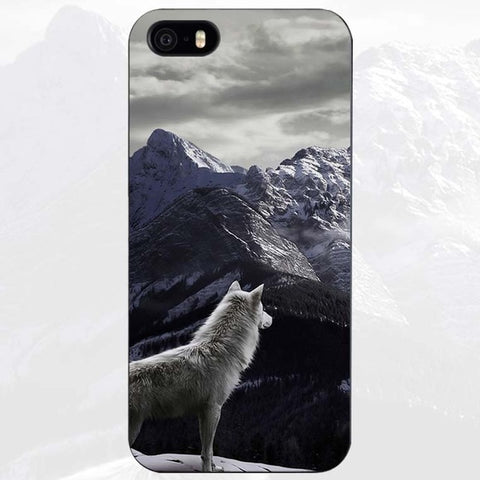 The Wolf Black Plastic Case Cover Shell for iPhone Apple 4 4s 5 5s SE 5c 6 6s 7 Plus - Wolfmall