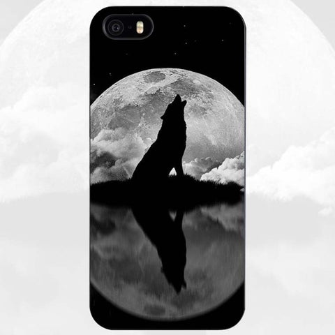 The Wolf Black Plastic Case Cover Shell for iPhone Apple 4 4s 5 5s SE 5c 6 6s 7 Plus - Wolfmall