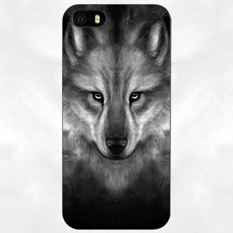The Wolf Black Plastic Case Cover Shell for iPhone Apple 4 4s 5 5s SE 5c 6 6s 7 Plus - Wolfmall