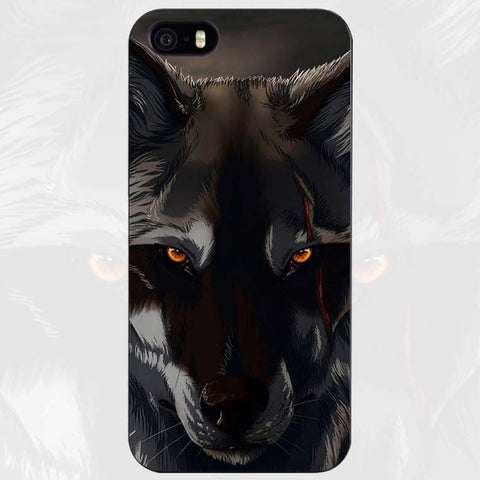 The Wolf Black Plastic Case Cover Shell for iPhone Apple 4 4s 5 5s SE 5c 6 6s 7 Plus - Wolfmall