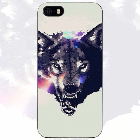 The Wolf Black Plastic Case Cover Shell for iPhone Apple 4 4s 5 5s SE 5c 6 6s 7 Plus - Wolfmall
