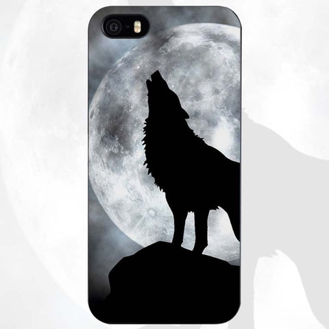 The Wolf Black Plastic Case Cover Shell for iPhone Apple 4 4s 5 5s SE 5c 6 6s 7 Plus - Wolfmall