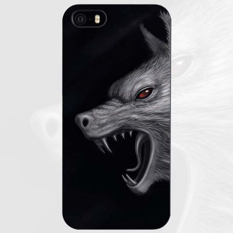 The Wolf Black Plastic Case Cover Shell for iPhone Apple 4 4s 5 5s SE 5c 6 6s 7 Plus - Wolfmall